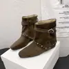 Nuevo Ultra 2026 Versátil Estilo Popular Casual Este Año Ajustado Acampanado Botines Botas Mujer Caliente Cómodo Moderno