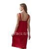 Vestido de Encaje Elástico de Alta Elasticidad de Largo Medio con Bordado de Cerezas con Pedrería de Comercio Exterior Nuevo para Primavera/Verano 2026 para Mujer