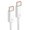 Cable de Datos Doble Tipo-C Carga Rápida 60W Pd Adecuado para Apple 15/16 Huawei Xiaomi Computadora Cable de Carga Rápida Transfronterizo