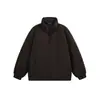 Roupas Vintage 25 Inverno Novo Estilo Americano Roupa de Trabalho Tendência Retrô Moda Versátil Casual Gola Alta Jaqueta de Penas Quente