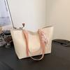 Bolsa Tote de Ombro Grande Capacidade Moda Estilo Coreano Popular Bolsa Feminina 2024 Nova Primavera Simples Tendência Bolsa de Ombro para o Dia a Dia