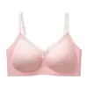 Lingerie Feminina de Verão Fina para Seios Pequenos, Anti-Queda, Estampa Floral, Novo Popular 2026 Sutiã Confortável Sem Costura