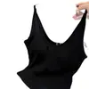 Camisola Clásica de Color Sólido con Cuello en U a la Moda, Cómoda y Transpirable, No Necesita Sujetador, Copas Fijas, Corte Ajustado, Top sin Mangas Halter Favorecedor para Mujer