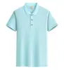 Camisa Polo Publicitária com Sensação de Gelo Bordada Personalizada com Logo 200g Fresca Sensação de Gelo Gola Manga Curta Roupa de Trabalho