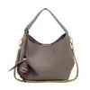 Bolso de mano de mujer de moda 2026 estilo coreano nuevo con patrón de lichi, gran capacidad, bolso de hombro, bolso cruzado tipo cubo