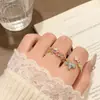 Anel de Pônei Colorido Esmaltado para Mulheres, Fofo e Estiloso, Design de Nicho, Anel da Fortuna Instantânea, Toque de Luxo Leve e Sofisticado