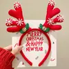 Tiara de Galhos de Natal, Tiara Fofa, Tiara Luminosa para Crianças e Idosos, Acessórios de Cabelo de Boneco de Neve para Adultos, Pequenos Presentes no Atacado