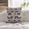 Almohada Estilo Crema, Lujo Accesible Jacquard Rayado Cojín para Sala de Estar, Funda de Cojín para B&B, Funda de Cojín para Sofá Decoración de Habitación Modelo