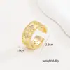 Anillo Retorcido Transfronterizo con Incrustaciones de Cobre y Circonio Oro Real Múltiples Capas Retorcidas Anillo Retorcido Personalizado de Alta Gama para Mujer Lujo Ligero Venta al por Mayor