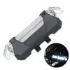 Luz trasera de bicicleta 918 5 LED cambio de color múltiple mini luz trasera recargable por USB advertencia para ciclismo nocturno al aire libre en stock
