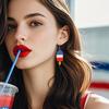Pendientes del Día de la Independencia de Amazon Joyería Europea y Americana Fiesta Decoración de Fiesta Pendientes Brillantes Estrella Bandera Pendientes de Mariposa