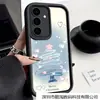 Capa de Celular Temática de Natal Adequada para Samsung S25 Desenho Animado Fantasia Árvore de Natal Capa de Celular A16 Proteção Tianyan Ladder