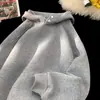 Sudadera con capucha y cremallera pesada holgada para hombre Otoño/Invierno 2026, Chaqueta juvenil gruesa de talla grande, Diseño simple