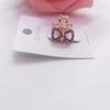 Grampo de cabelo de liga coreana para franja lateral com strass, presilha de cabelo fofa para meninas (cerca de 1,5 cm)