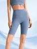 Shorts Esportivo Bumbum de Pêssego Cintura Alta Calça Fitness Feminina Elástico Justo Levanta Bumbum Cinco Pontos Shorts de Ciclismo Secagem Rápida Corrida Yoga