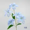 Orquídea Chama Ramo Único Flor Artificial de Bauhinia Guirlanda Lírio Salão de Casamento Floricultura Decoração de Teto Arranjo de Flores para Janela