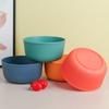 Bol vertical de plástico de grano cruzado, bol redondo, gran capacidad, bol de arroz para el hogar, bol de sopa, bol para ensalada de frutas, juego, venta al por mayor de fábrica