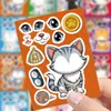 8 Haz Cara Lindo Gato de Dibujos Animados Collages Niños Decoración de Vaso de Agua Educativo DIY Pegatinas Impermeables Transfronterizas