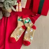 Calcetines gruesos de otoño e invierno para mujer, calcetines de media caña de felpa de coral con dibujos animados para mujer, calcetines cálidos de felpa para dormir en casa, calcetines de Navidad al por mayor