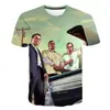 Camiseta GTA com estampa digital moletom pai e filho camiseta popular de jogo manga curta gola redonda 2024 popular transfronteiriço