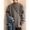 Suéter de terciopelo de alpaca para hombre con forro polar, engrosado, cuello alto medio, otoño e invierno, prenda interior cálida, suéter de punto liso de invierno
