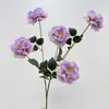 Flores artificiais de alta qualidade, pequenas peônias de 5 cabeças, decorações de casamento, adereços de decoração para casa, ornamentos de flores artificiais atacado