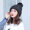Gorro de Invierno Niños Edición Coreana Color Sólido con Forro Polar Cálido Gorro de Lana Grueso Protección para las Orejas Pareja Juvenil Gorro de Punto Moderno