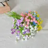 Buquê de Gipsofila Artificial para Decoração de Casamento de Noiva, Plástico com Toque Suave, 13-19 Flores de Gipsofila