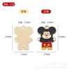 Dibujo animado anime aleación con goteo de aceite colgante pequeño personaje de animal lindo pulsera llavero accesorio de bolsa decoración DIY
