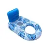 Silla Flotante Inflable Doble Arcoíris con Lentejuelas Transfronteriza para Adultos, Flotador de Natación, Cama Flotante Portátil para Agua