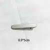 Pinza metálica para el pelo Color níquel perla pinza para flequillo ovalada DIY pinza inferior pinza lateral pinza triangular para el pelo pinza de moda para todo