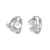 Pendientes de Hoja de Ginkgo 'Tres Vidas de Fortuna' para Mujer, Nuevo Estilo Bosque Fresco y Dulce, Pendientes Casuales de Diseño Versátil de Nicho