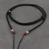 Cordón para Colgante Tianzhu Plata de Tíbet Ágata Cuerda para Collar Ajustable Cuerda para Colgante Colgante con Cuerda
