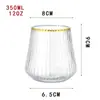 Conjunto de 16oz de Vidro Transparente Amazon para Casa Festa Particular Suco de Leite Bebida Whiskey Estilo Ins