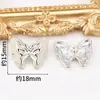 Botones metálicos de colores botones con forma de mariposa pintados al óleo botones decorativos para abrigo de lana gruesa botones para suéter botones para abrigo traje