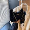 Bolso bandolera sencillo y popular de otoño 2024 para mujer, bolso de cadena informal con cadena para ir al trabajo, bolso estilo dumpling vintage.