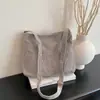Bolsa de Veludo Tendência Grande Capacidade para Mulheres 2026 Nova Moda Bolsa de Trabalho Elegante Bolsa de Ombro Tote Grande