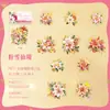 Paquete de Pegatinas Día Hermoso Serie Navideña Floreciente Decoración para Diario Personal Plantilla DIY Flor Pegatinas Frías Calientes 6