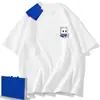 Camiseta versátil de manga corta de seda de leche para verano para hombres y mujeres, tops sencillos de moda para parejas con estampado de imagen de dibujos animados
