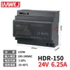Fuente de alimentación conmutada Mingwei H-15-24V montada en riel, 30W, tamaño compacto, 5V CC, -60-12