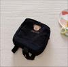 Mochila Infantil de Oso Bordado Ins de Corea del Sur Jardín de Infancia Ligera Ligera Anti-pérdida Corderoy Mochila para Bebé