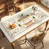 Toalha de Mesa Quadrada para Mesa de Jantar de Uso Doméstico, Estilo Francês Levemente Luxuoso de Alta Qualidade Estilo Ins, Impermeável, à Prova de Óleo, Lavável, Protetor de Calor