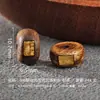 Plata 925 Chapada en Oro Cuentas Barril de Madera de Águila Natural Cuentas Espaciadoras Parche Cuentas Sueltas Accesorios para Joyería Hecha a Mano DIY Pulsera Accesorios de Juego Cultural