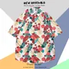Camisa de Manga Corta Estampada Hawaiana para Hombre Verano Viajes Vacaciones en la Costa Playa Camisa de Hombre Holgada Fantasía Top