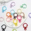 Broches de presión de colores con forma de medusa, pestillos de puerta con forma de hongo, accesorios de cuentas, colgantes para llaveros de bricolaje, pinzas de resorte decorativas