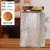 Wg6Q Hogar Grande Retro Flor Haitang Relieve Tarro de Dulces Tarro de Almacenamiento Almacenamiento de Té Granos Vidrio