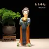 Cerâmica Tang Sancai Ornamento de Servente Caixa de Presente Mascote Abertura de Casa Sala de Estar Escritório Acessórios para Casa