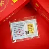 Año Nuevo del Caballo Modelo 999 Oro Puro Pegatina para Teléfono Móvil para Riqueza Instantánea y Dinero, con Adhesivo Posterior, Regalo Pequeño de 2 mg al por Mayor