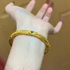 El Niño Demonio de Nezha Viene al Mundo Pulsera Anillo Gan Kun para Hombres y Mujeres Mismo Estilo Pareja Chapado en Oro Pulsera Guofeng Decoración Vintage