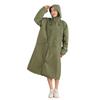 Capa de Chuva Estilo Corta-Vento Peça Única, Longa para Caminhadas ao Ar Livre, À Prova de Chuva Forte, Poncho Estilo Corta-Vento Espessado e Alongado para Homens e Mulheres